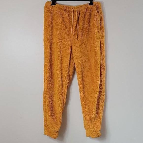 U2B Urban Basics Mustard Yellow Pajama Pants L - Picture 1 of 5